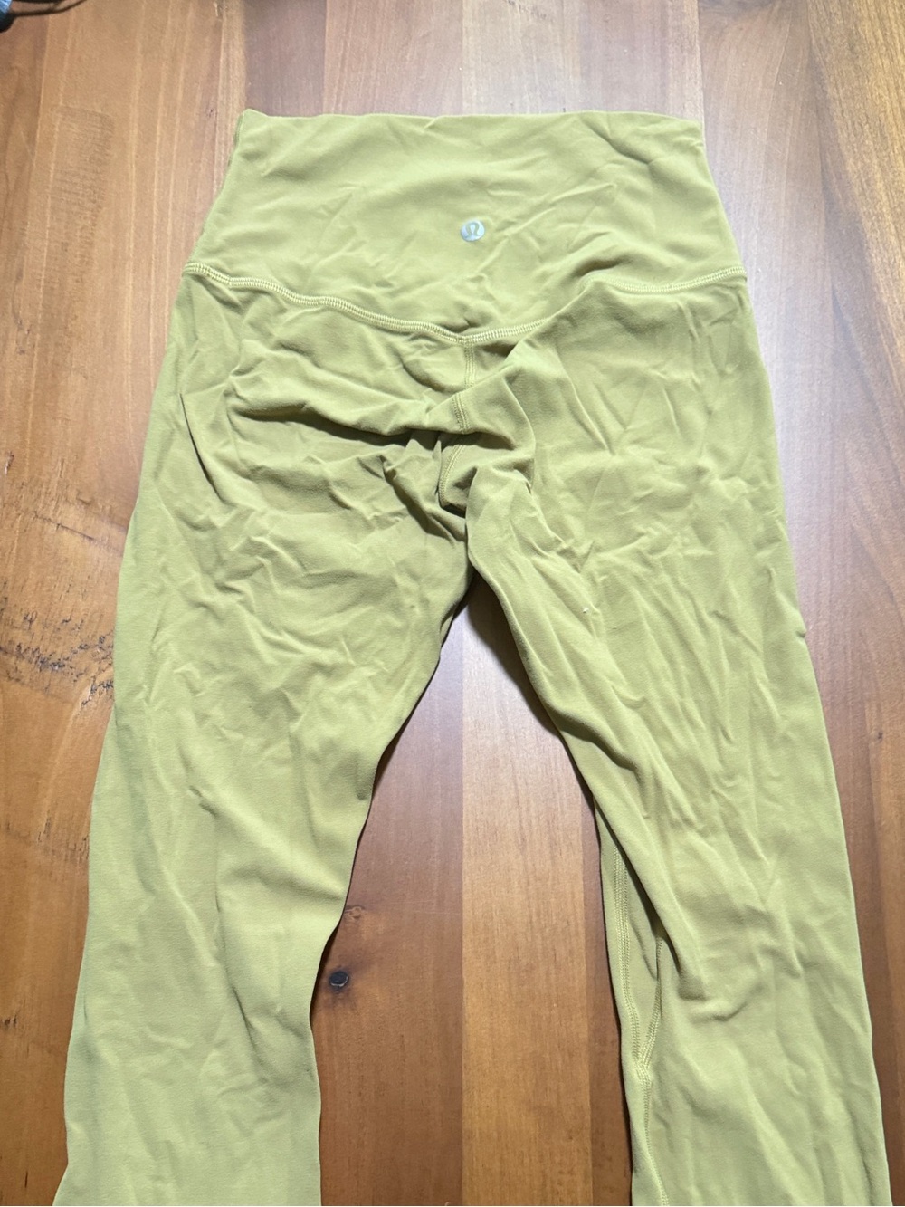 lululemon olive green Wunder Train leggings